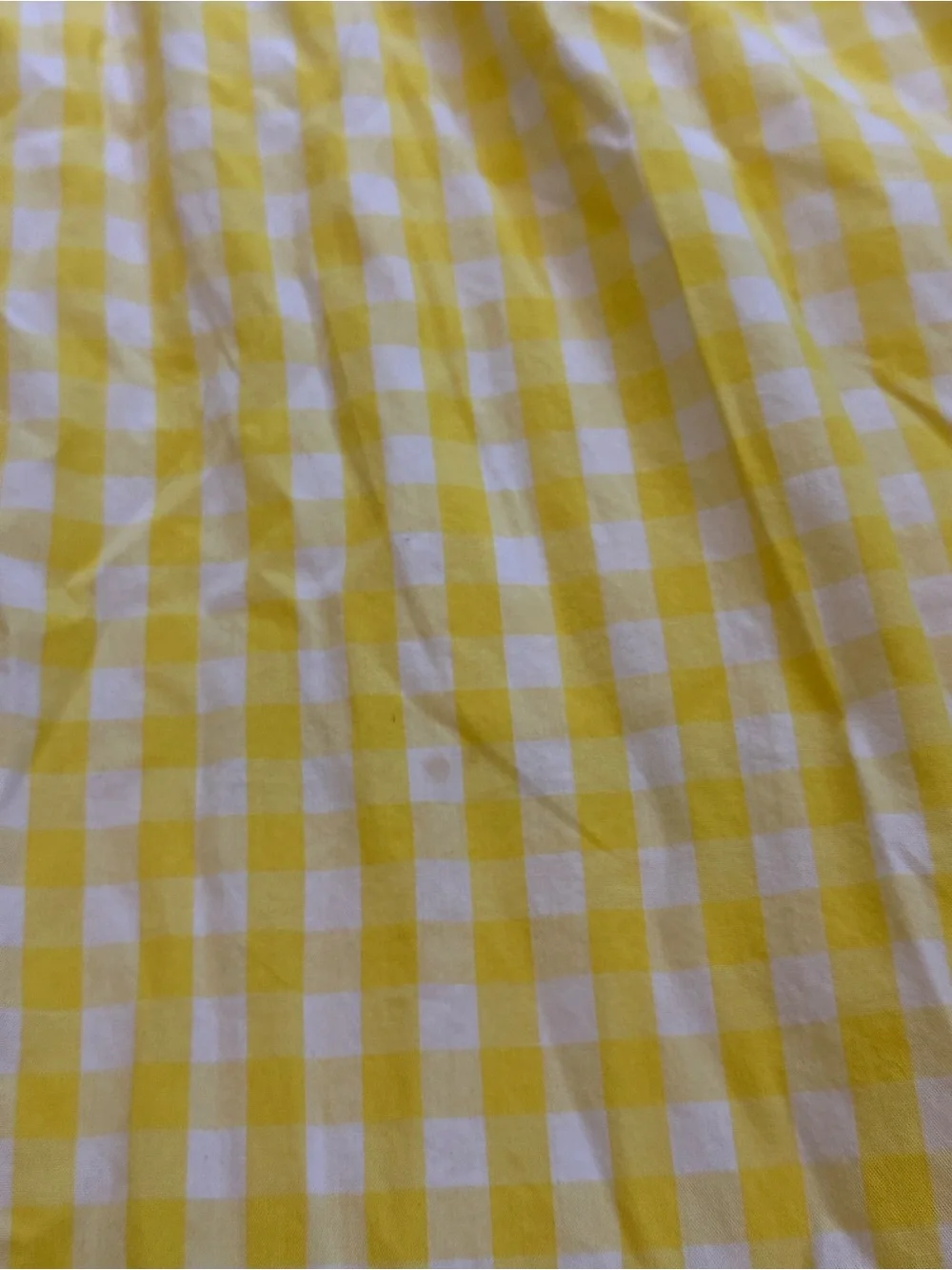 Goodnight Macaroon Yellow Gingham Two-Piece Smocked Dress Set EUC